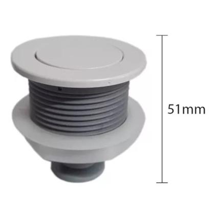 Imagem de Botão Simples para Acionamento Superior Branco - Astra