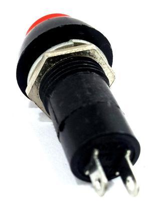 Imagem de Botão Tic Tac Preto e Vermelho On Off 2T Com Trava 10 Botões