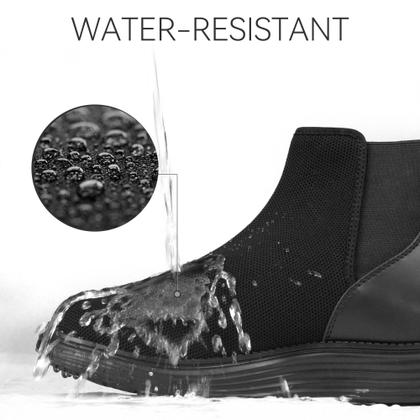 Imagem de Botas CENNID Chelsea ortopédicas impermeáveis femininas pretas 8,5