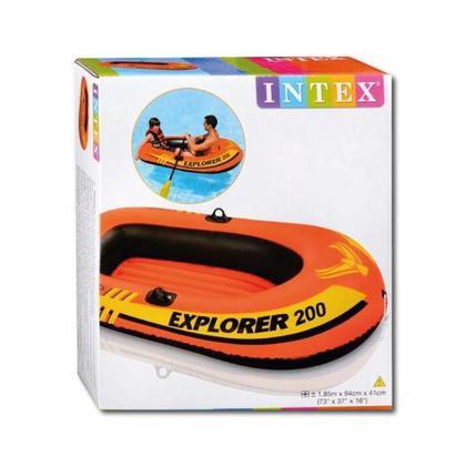 Imagem de Bote Inflável Explorer 200 Intex 2 Pessoas até 95kg + Remo + Bomba