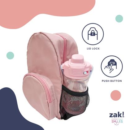 Imagem de Botella de Agua para Niños Zak Designs 355 ml a Prueba de Fugas Mickey y Minnie