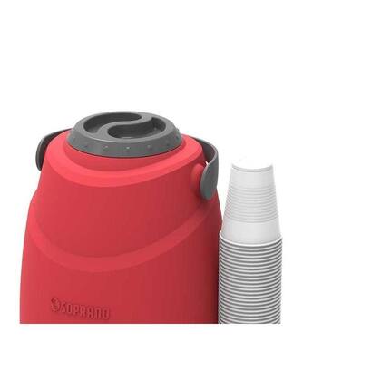 Imagem de Botijao Termico Com Torneira Soprano 12L Vermelho 09000.0018.17