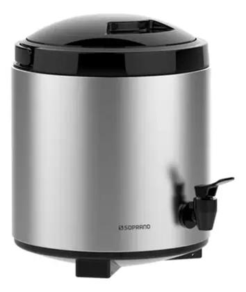 Imagem de Botijão Térmico Soprano Palace 6 Litros Aço Inox C/ Torneira