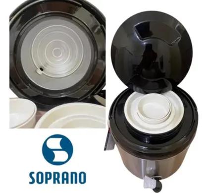 Imagem de Botijão Térmico Soprano Palace 6 Litros Aço Inox C/ Torneira