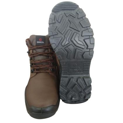 Imagem de Botina amarril Nobuck Atacama Bracol marrom bico plastico