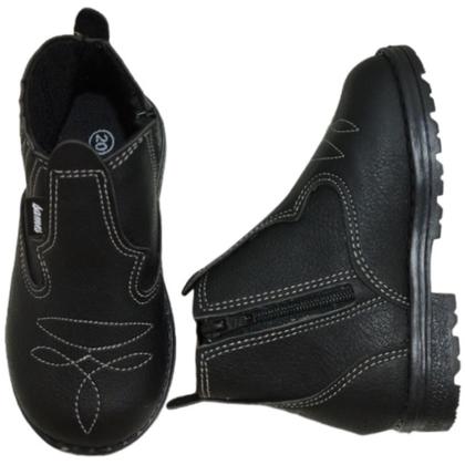 Imagem de Botina Casual Infantil Cano Curto Com Zíper Sames 6137