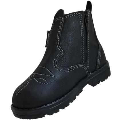 Imagem de Botina Casual Infantil Cano Curto Com Zíper Sames 6137