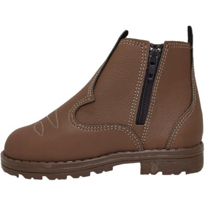 Imagem de Botina Casual Infantil Cano Curto Com Zíper Sames 6137