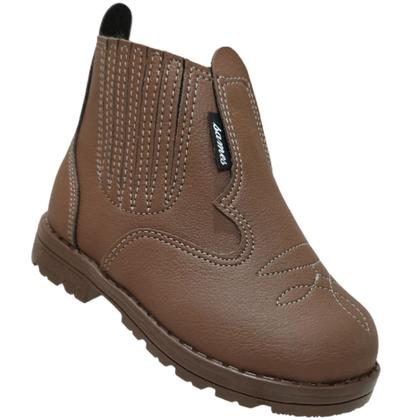 Imagem de Botina Casual Infantil Cano Curto Com Zíper Sames 6137