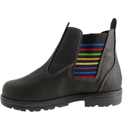 Imagem de Botina Casual Infantil Com Listras Coloridas Sames 6136