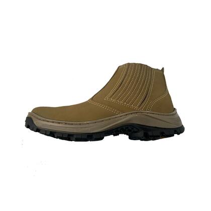Imagem de Botina Elástico Couro Nobuck Verde COD 870 CA 46489 Terra Fortz