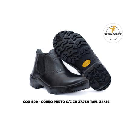 Imagem de Botina Elástico Preto COD 400 CA 27759 Terra Fortz 