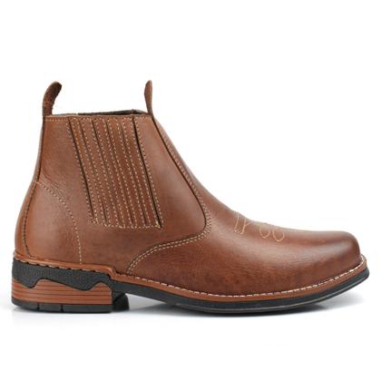 Botina masculina country rodeio estilo texana em couro - Pizzolev Imagem de Botina masculina country rodeio estilo texana em couro