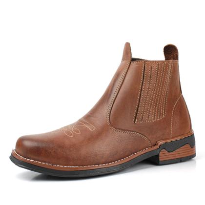 Botina masculina country rodeio estilo texana em couro - Pizzolev Imagem de Botina masculina country rodeio estilo texana em couro