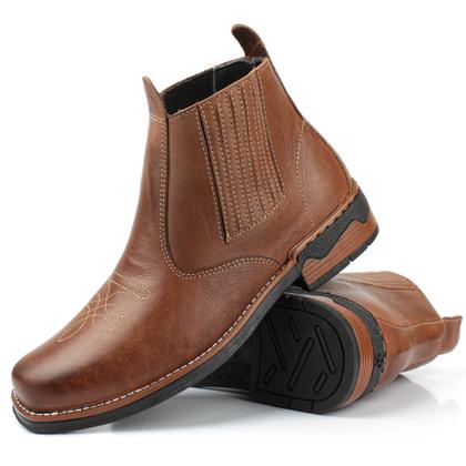Botina masculina country rodeio estilo texana em couro - Pizzolev Imagem de Botina masculina country rodeio estilo texana em couro