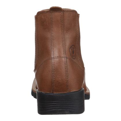 Imagem de Botina Masculina Marrom Bico Quadrado Cow Way 33292