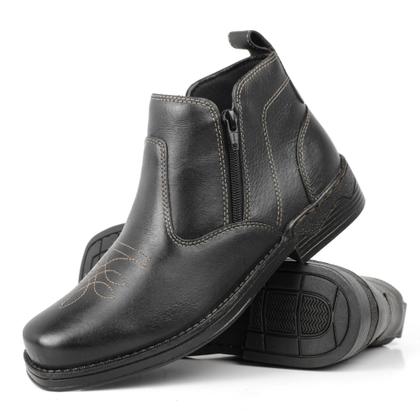 Imagem de Botina masculina rodeio country estilo texana em couro