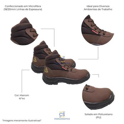 Imagem de Botina Microfibra Adventure Marrom 44 Kadesh
