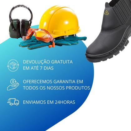 Imagem de Botina Microfibra Eletricista Bico Plástico Conforto e Segurança 70B19 EBP Marluvas CA 35841