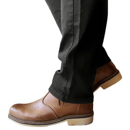 Imagem de Botina Rústica Masculina F1000 Com Elásticos Laterais Confortável Macio Artesenal Resistente Casual