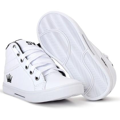 Imagem de Botinha infantil masculino feminino escola passeio rosa preto marrom branco 24 ao 33