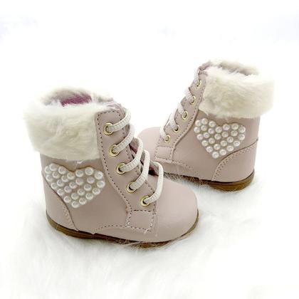 Imagem de Botinha Sapatinhos Bebe Calcados Infantil Sandália Unissex Rosa