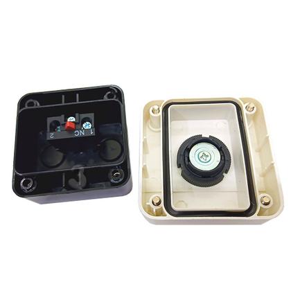 Imagem de Botoeira Botão de Emergência Cogumelo Pulso com Caixa de Sobrepor