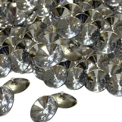 Imagem de Botões Capitonê Strass Tipo Cristal Estofados em Geral Sofa, Cabeceira, Almofadas, Cortinas e outros