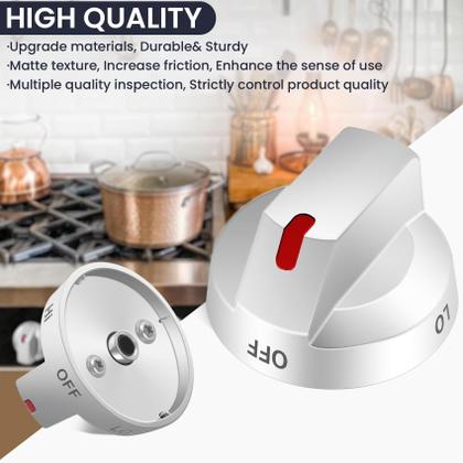 Imagem de Botões de fogão a gás P Polerden DG94-04167 atualizados (5 unidades) Samsung