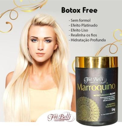Imagem de Botox Capilar Marroquino Retrô Blond Fiobelli 1Kg Free