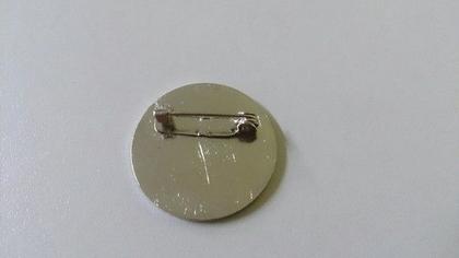 Imagem de Botton 100% metal niquelado, tipo broche, modelo CIPA, 20mm