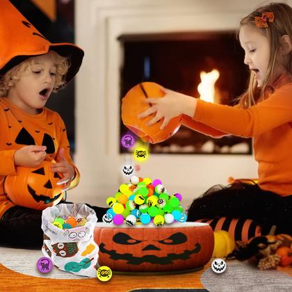 Imagem de Bouncy Balls LACCHOUFEE 72 Glow in The Dark Halloween com bolsa