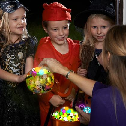 Imagem de Bouncy Balls LACCHOUFEE 72 Glow in The Dark Halloween com bolsa