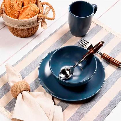 Imagem de Bowl de Cerâmica Color Home Bluestone Azul Fosco 550ml