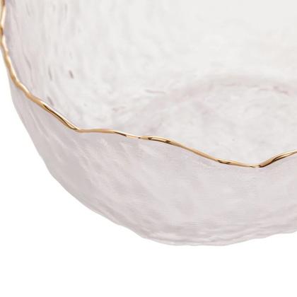 Imagem de Bowl de Cristal Martleado Borda Dourada Taj 136,5cm Wolff