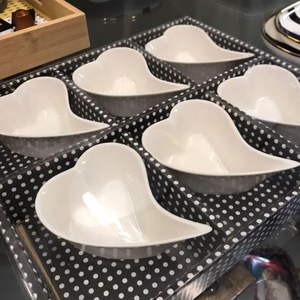 Imagem de Bowl Em Porcelana Coração Branco We Make - Cx