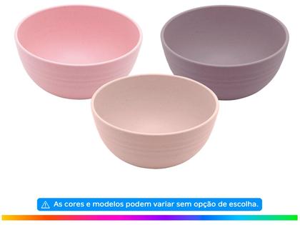 Imagem de Bowl Fibra de Bambu e PP Lines Amarelo Lyor