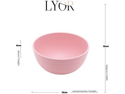 Imagem de Bowl Fibra de Bambu e PP Lines Amarelo Lyor