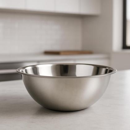 Imagem de Bowl Inox 22cm Saladeira Redonda 1300ml Multiuso Cozinha