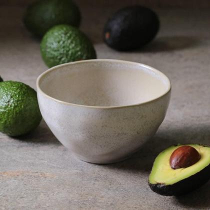 Imagem de Bowl Orgânico Latte Off White 558ml Porto Brasil Cumbuca para Servir Caldos Sopas Massas