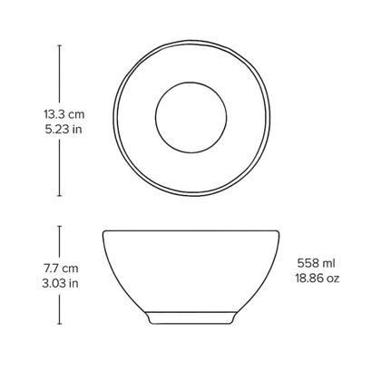 Imagem de Bowl Orgânico Latte Off White 558ml Porto Brasil Cumbuca para Servir Caldos Sopas Massas