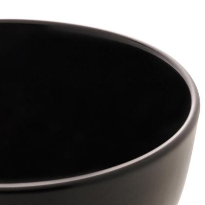 Imagem de Bowl Tigela Preto Fosco Cronus 600Ml Kit Com 2 Peças