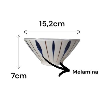Imagem de Bowls De Melamina Plástico Branco 550ml Sopa Caldo 6 Peças