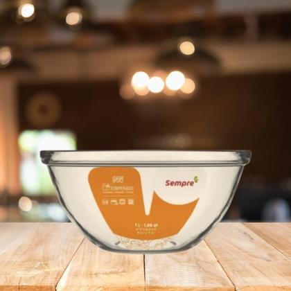 Imagem de Bowls Saladeira Tigela De Preparo Vidro 2Lts Média - 03 Uni