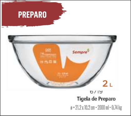 Imagem de Bowls Saladeira Tigela De Preparo Vidro 2lts Média - 06 uni