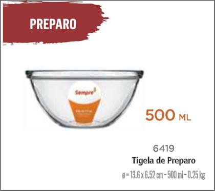 Imagem de Bowls Saladeira Tigela Preparo Vidro Resistente 500Ml 06Uni
