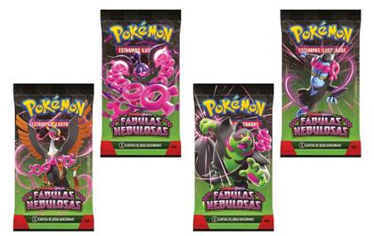 Imagem de Box 18 Boosters Cards Pokémon Escarlate e Violeta Fábulas Nebulosas Copag - 7896192349033