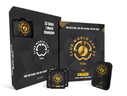 Imagem de Box Álbum Capa Dura 30 Envelopes (180 figurinhas) + Lata Fifa Club World Cup Mundial