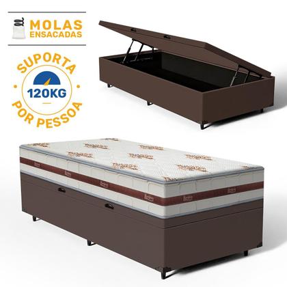 Imagem de Box Baú com Colchão de Molas DAngelis Classic Solteiro