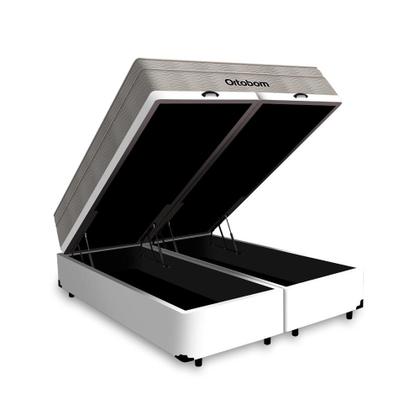Imagem de Box Baú com Colchão Molas Ortobom AirTech Queen